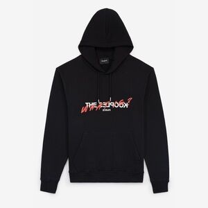 The Kooples Black Cotton Red Logo What Is? Pullover Hoodie - EU L - Unisex